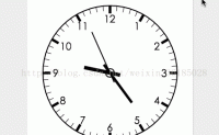 微信小程序用画布画出时钟效果源代码